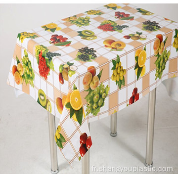 Tissu de table en PVC imprimé sur mesure